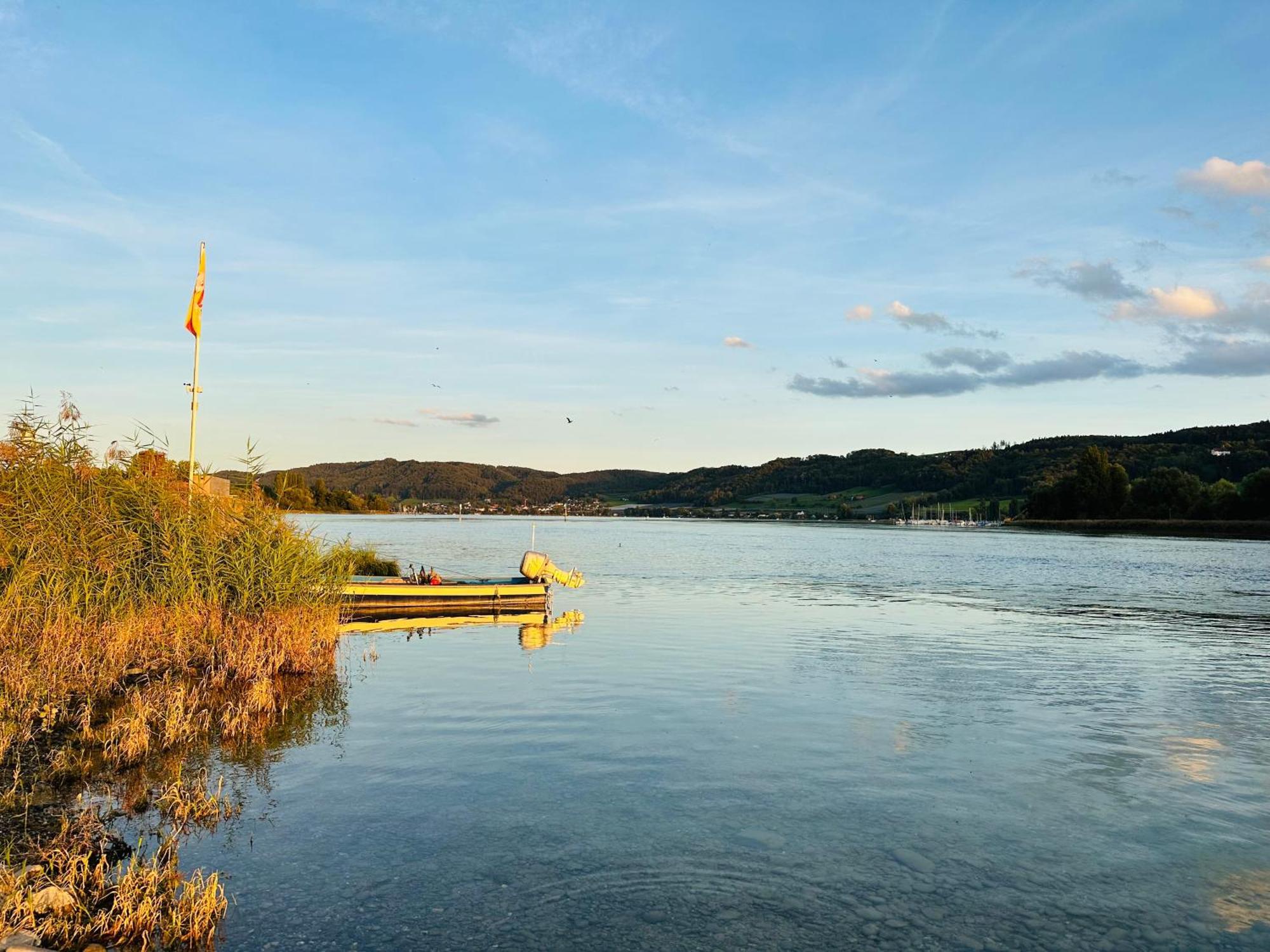 Seeblick-Oase Istayunixi Seenaehe-Sauna-Balkon-Netflix-Parkplatz Ohningen Bagian luar foto